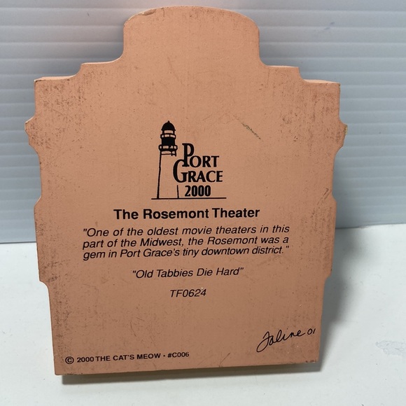 Cat’s Meow Village 2000 The Rosemont Theater Port Grace Shelf Sitter 4.5" x 3.75 - Picture 6 of 11